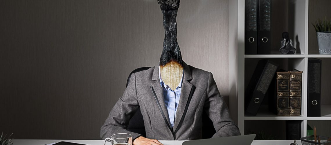 Conceptual photo illustrating burnout syndrome at work